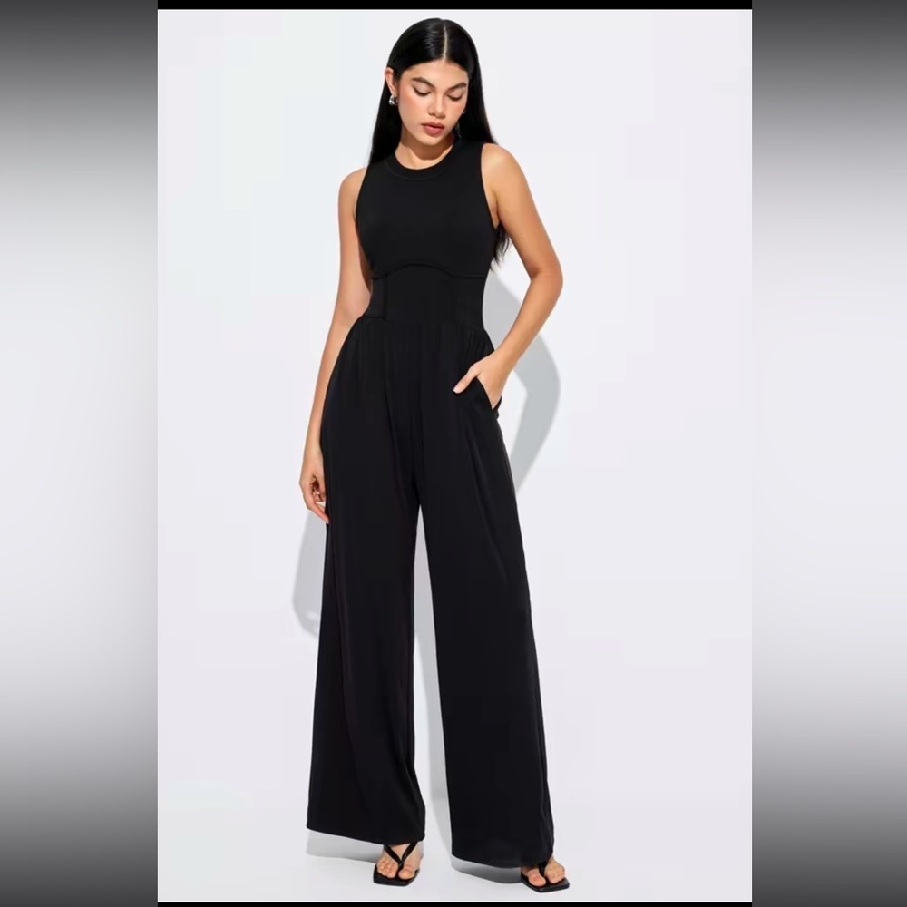 Black Jumpsuit/Romper - Picture 1 of 10